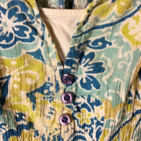 FINAL SALE PRICE CJ Banks Colorful Top in Cotton - Size 3X - Picture 5 of 11